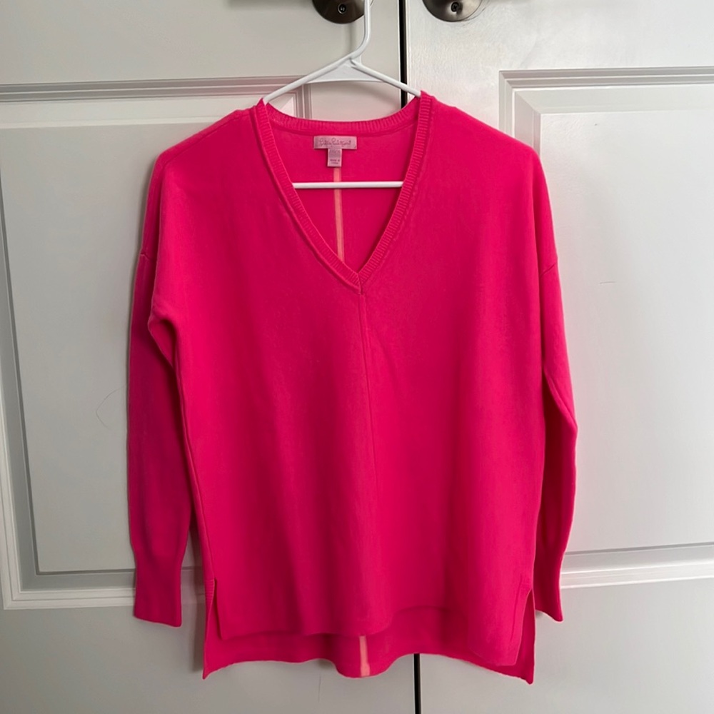 Lilly Pulitzer Hot Pink Cashmere Sweater
